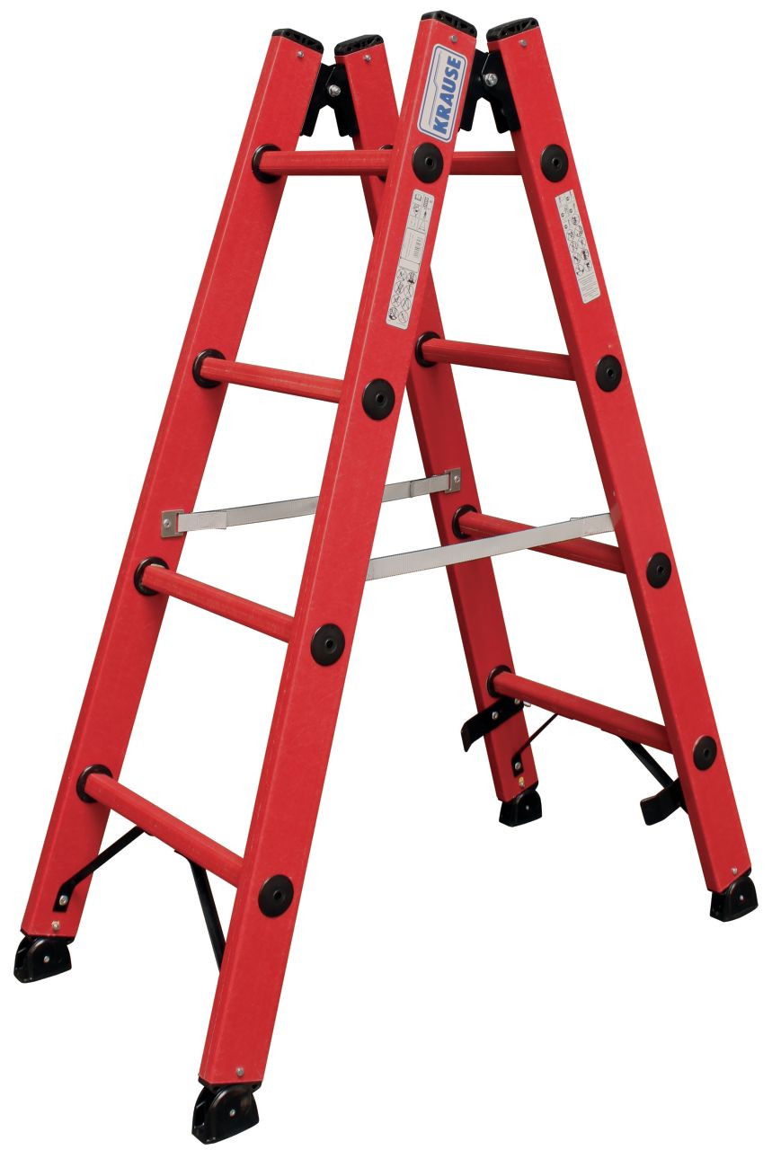 Krause Teljesen műanyag, két oldalon járható létra, 2x4 fokos termék fő termékképe